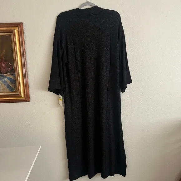 NWT Black Maxi Night Gown | Donna Karen - Picture 5 of 10